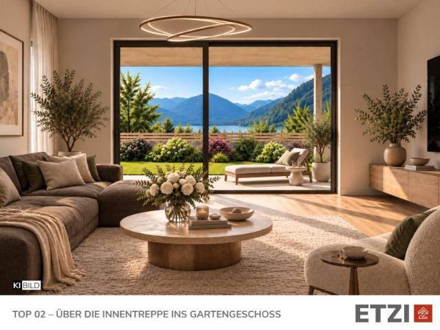 Traumlage Unterach am Attersee | Duplex Wohnung mit Eigengarten & Seeblick