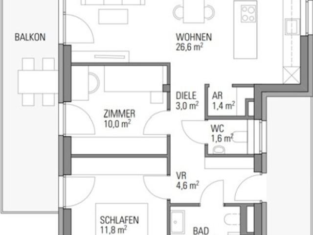 TRAUMWOHNUNG 3 Zimmer Erstbezug Neubau