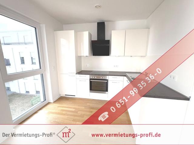 Traumwohnung mit Moselblick im 2.OG– Helle, moderne 2 ZKB Wohnung mit großem Balkon in bester Lage