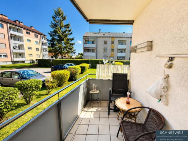 Traun | st.MARTIN: Vollständig möblierte 3 Zimmer Wohnung mit kleinem Balkon in Trauner Bestlage!