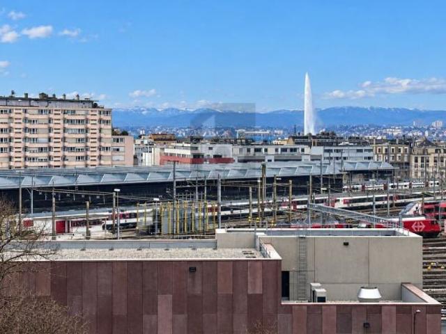 TRAVERSANT AUX NATIONS UNIES AVEC VUE JET DEAU