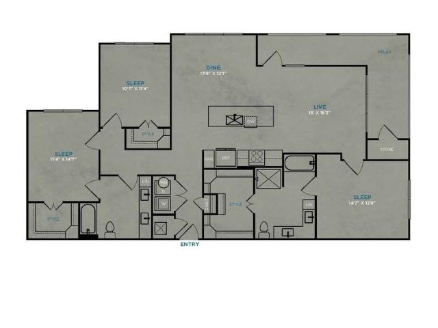 Travis at the Lake 3 Bedroom Apartment for Rent at 2208 Ranch Road 620 N, Austin, TX 78734