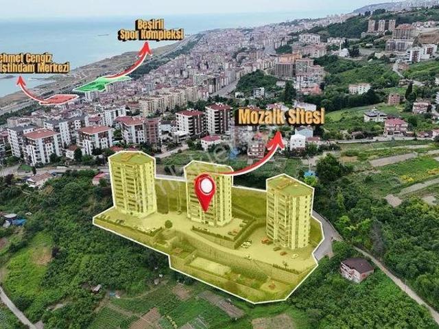 Trabzon 1 Nolu Beşırlı Mozaik Sitesi 3+1 Satılık Daire.