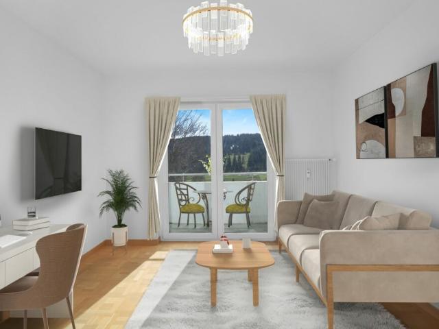 Tramelan, bel appartement de 3.5 pièces au rez supérieur