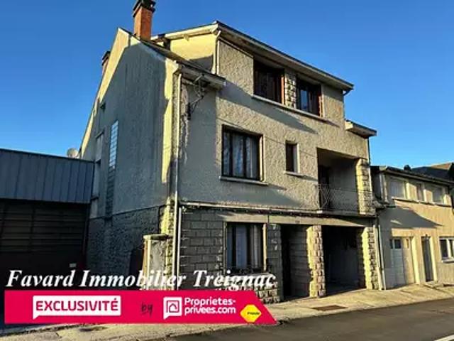 Treignac 19260 Achat / Vente maison 7 pièces t7 jardin terrasse