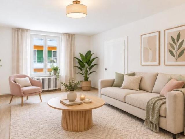 Très bel appartement de 4.5 pièces entièrement rénové au 1er étage au coeur de Vallorbe