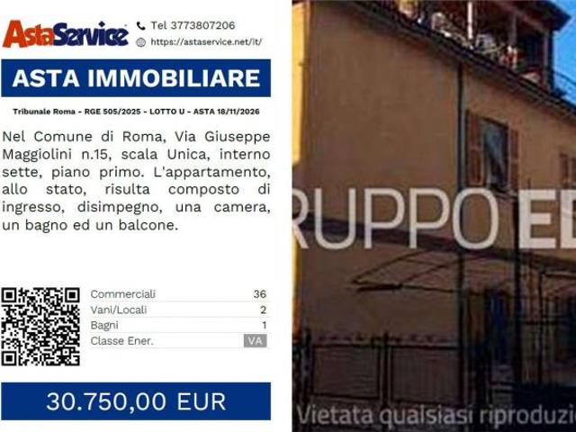 Tribunale Roma RGE 505/2025 LOTTO U Tribunale Roma RGE 505/2025 LOTTO U ASTA 18/11/2026