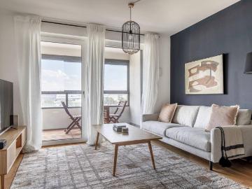 Trienna Living, 2 Zi Wohnung mit Balkon, Fitness, Sauna  Neubau top Saniert, top Verkehrsanbindung VIE309