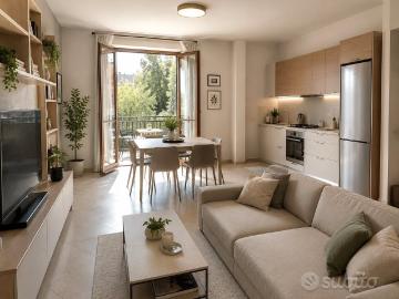 Trilocale con Balcone e Giardino a Monza Libertà