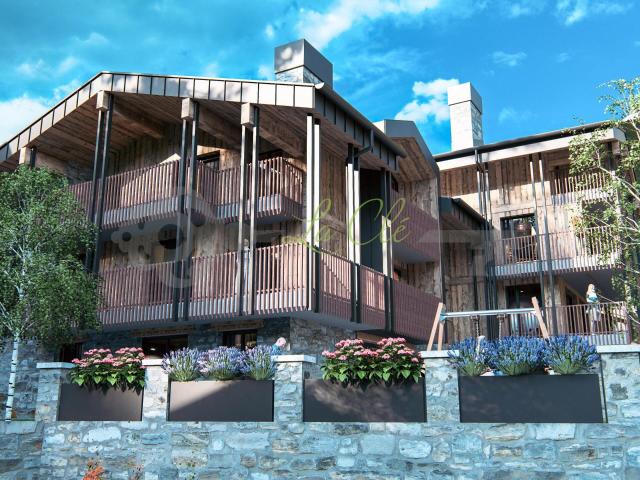 Trilocale con giardino, Courmayeur centro