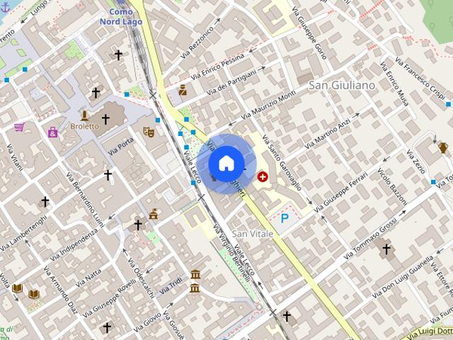 Trilocale Centro Como con Posto Auto