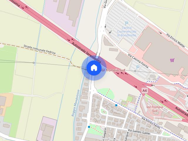 Trilocale arredato con posto coperto Roncadelle