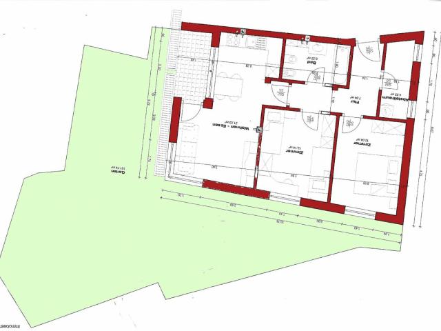 Trilocale buono stato, piano terra, Centro, Meltina