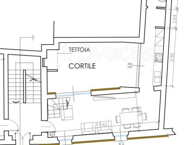 Trilocale in affitto a Piacenza via Francesco Daveri, Centro città