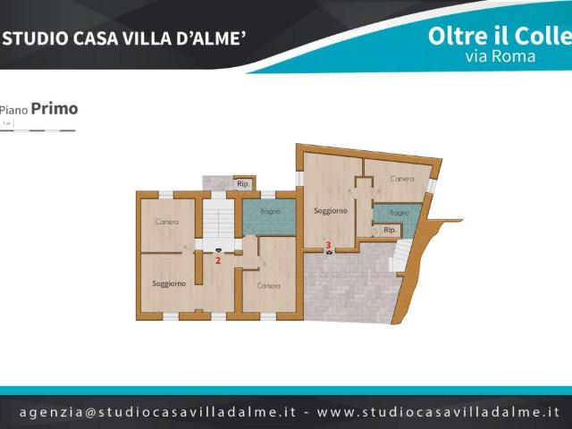 Trilocale in vendita a Oltre il Colle via Roma, 600