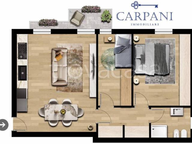 Trilocale in vendita a Carugo via Luigi Cadorna