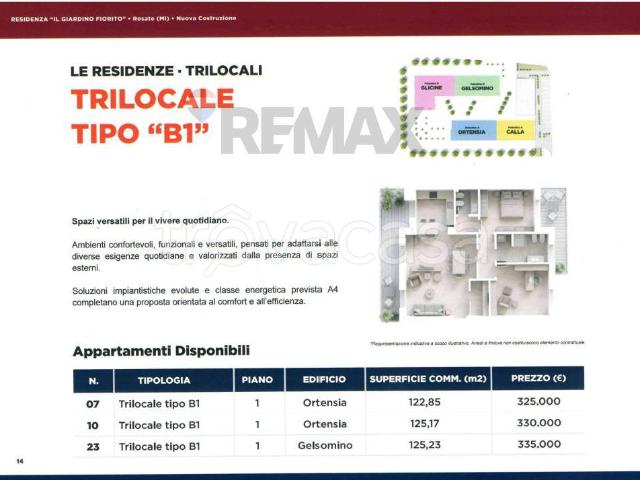 Trilocale in vendita a Rosate