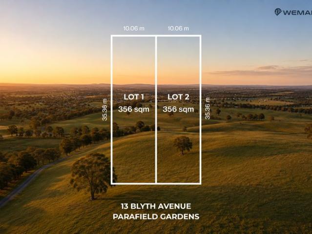 Two 356sqm Allotments Build Your Future in Parafield Gardens