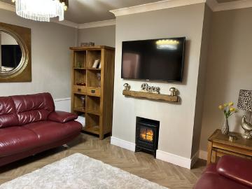 Two bed house near Cardiff city centre, mid term