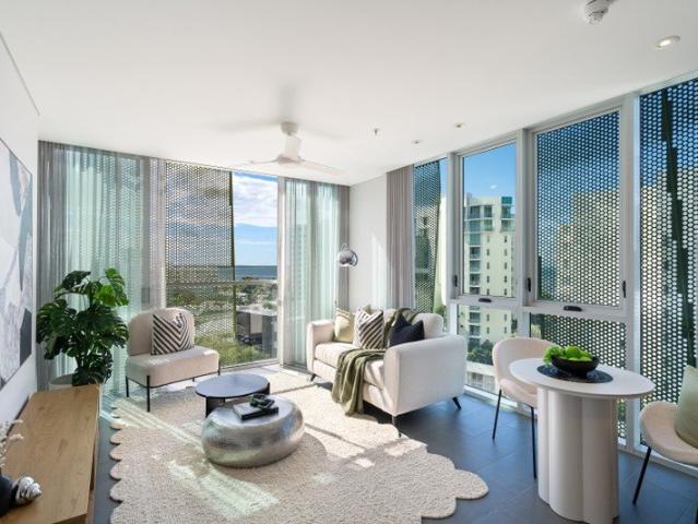 Two bedroom corner residence with water views