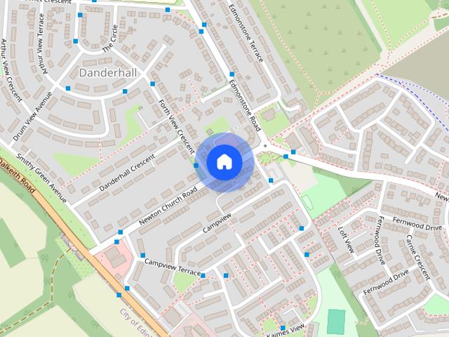 Two bedroom semi detached house for rent in danderhall