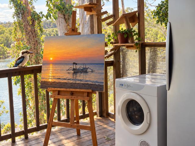 Two bedroom sleeps 6 located in the trees on the Brisbane River