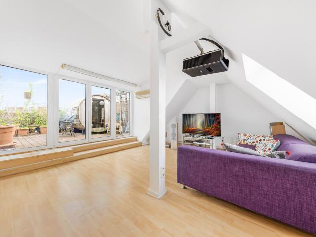 Two level apartment with roof terrace & sauna, Steglitz – 145 m²