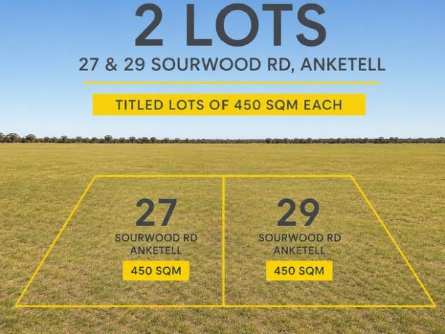 Two Premium Titled Lots 27 & 29 Sourwood Road, Anketell