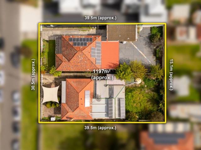 TWO TITLES. APPROXIMATELY 1,205SQM. ENDORSED EIGHT DWELLING DEVELOPMENT. BUY ONE OR BUY BOTH