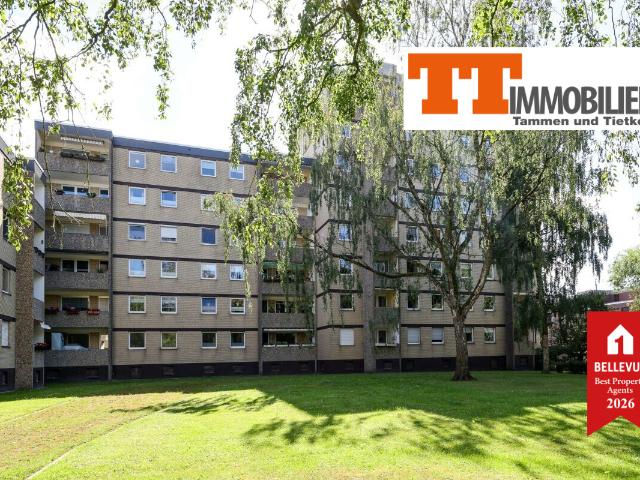 TT: 4 Zimmer Wohnung mit Südbalkon in fantastischer Lage von Wilhelmshaven Mitte!