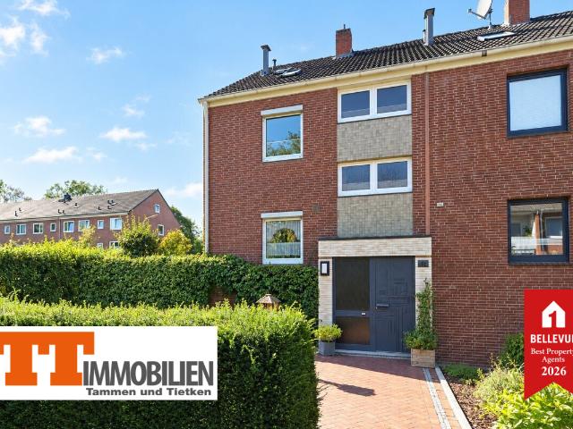 TT: Großzügig wohnen in Siebethsburg – gepflegtes Reihenendhaus mit Garten, Terrasse und Balkon!