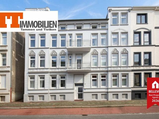 TT: Stilvolle Gründerzeitwohnung in zentraler und ruhiger Wohnlage von Heppens!