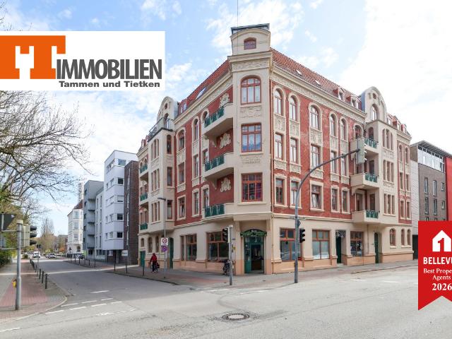 TT: Stilvolle und renovierte Altbauwohnung im denkmalgeschützten Gründerzeithaus in Heppens!