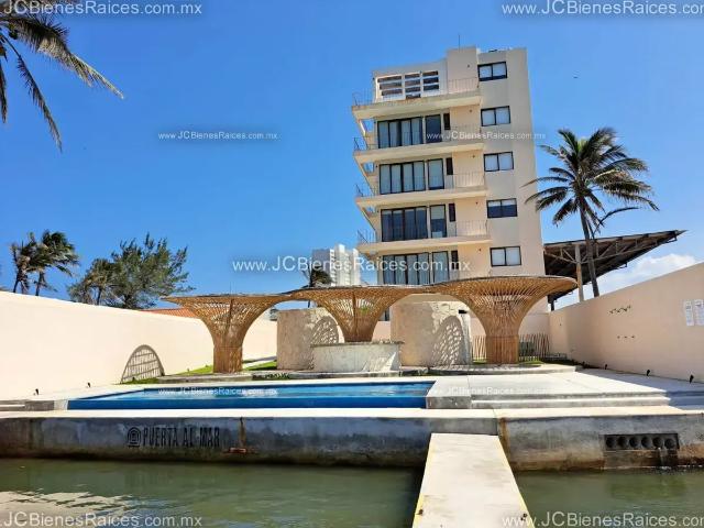 Tu departamento frente al agua con Muelle privado. 2 Recámaras y acceso controlado