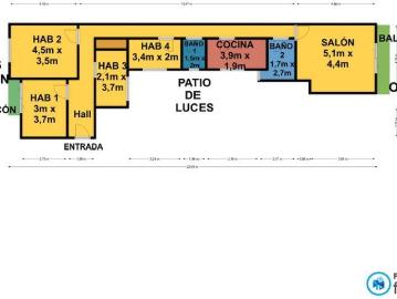 ¡VIVIENDA AMPLIA CON ASCENSOR 4 HAB 2 BAÑOS AMPLIO SALÓN 2 BALCONES !✨