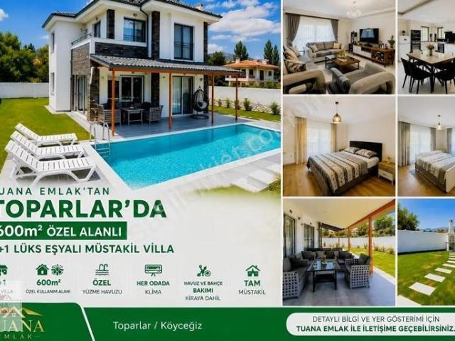 Tuana Emlaktan Toparlarda 4+1 Lüks Eşyalı Müstakil Villa