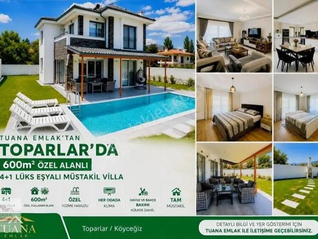 Tuana Emlaktan Toparlarda 4+1 Lüks Eşyalı Müstakil Villa