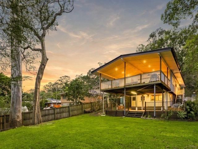 Tucked Away Off Marshall Road, Entertainer's Deck With a Leafy Outlook