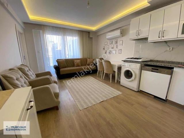 Turyap Bornova'dan Mevlana'da Eşyalı Kiralık 1+1 Daire
