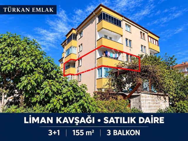 Türkan Emlaktan Liman Kavşağında 155 M² 3+1 Satılık Ferah Daire