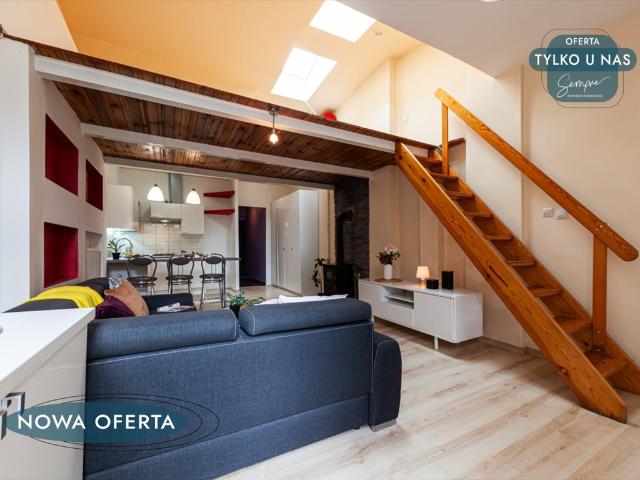 Sprzedam przestronne mieszkanie 56 m² z ogródkiem i antresolą