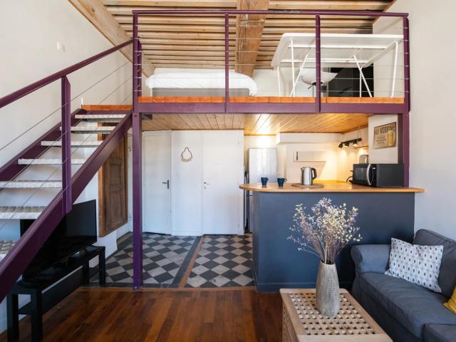 Typical Lyon apartment in the heart of a historic district