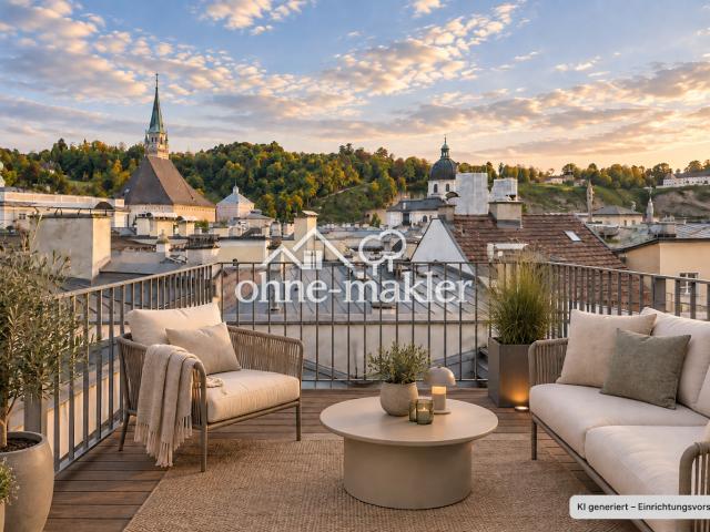 Über den Dächern der Altstadt mit eigener Dachterrasse