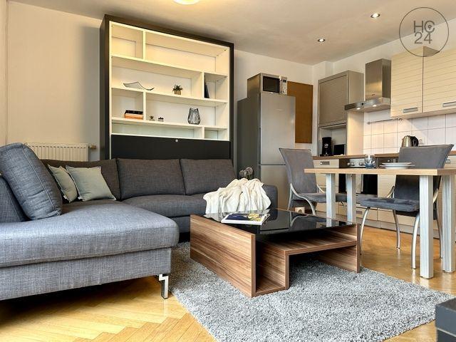 Über den Dächern Leipzigs: möbliertes Apartment mit Balkon im Centrum