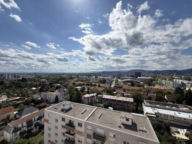 Über den Dächern von Graz – barrierefreie Wohnung im 11. Stock mit Loggia und traumhafter Aussicht