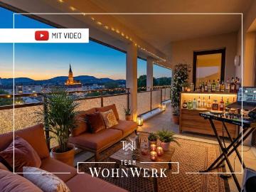 Über den Dächern von Graz – 5 Zimmerwohnung mit 100 m² Dachterrasse und Panoramablick zum Schlossberg und Herz Jesu Kirche