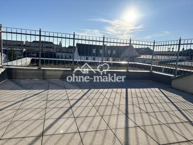 Über den Dächern von Leipzig: 2,5 Zi Maisonette mit 25 m² Sonnen Dachterrasse am Rosental/Zoo