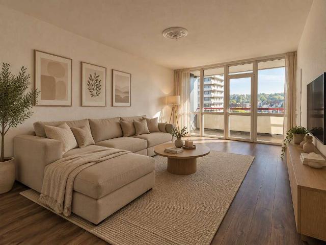 Über den Dächern von Mülheim – Großzügige 3 Zimmer Wohnung im 7. Obergeschoss mit tollem Blick!