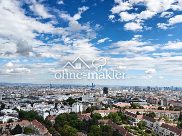 ÜBER DEN DÄCHERN WIENS: 2 Zimmer Skyline Apartment mit Panoramablick, 60,61m², Wienerberg