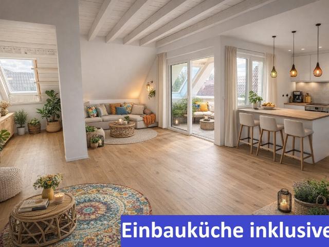 ÜBER DEN DÄCHERN ZUHAUSE – HELLE DG WOHNUNG MIT SÜDBALKON
